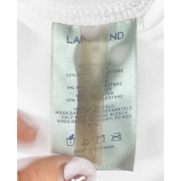 Lands End Black Modest Draped Skirted Leggings Women Size 0X Nylon Blend - Picture 3 of 6